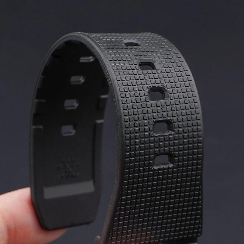 Eik Gummireim For Casio G-Shock GA-2100 GM-2100 Hurtigutløser TPU Resin Herre Sport Dykkerklokkereim Armbånd Tilbehør 16mm