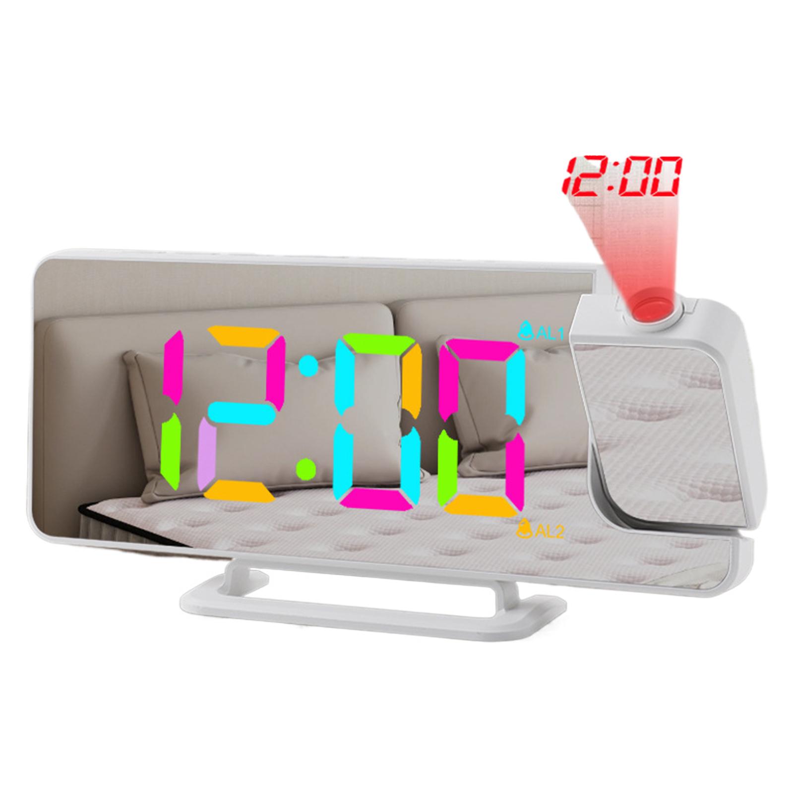 

Проекционные часы с зеркалом RGB и функцией двойного будильника для сна. Изделие оснащено акриловым зеркалом для