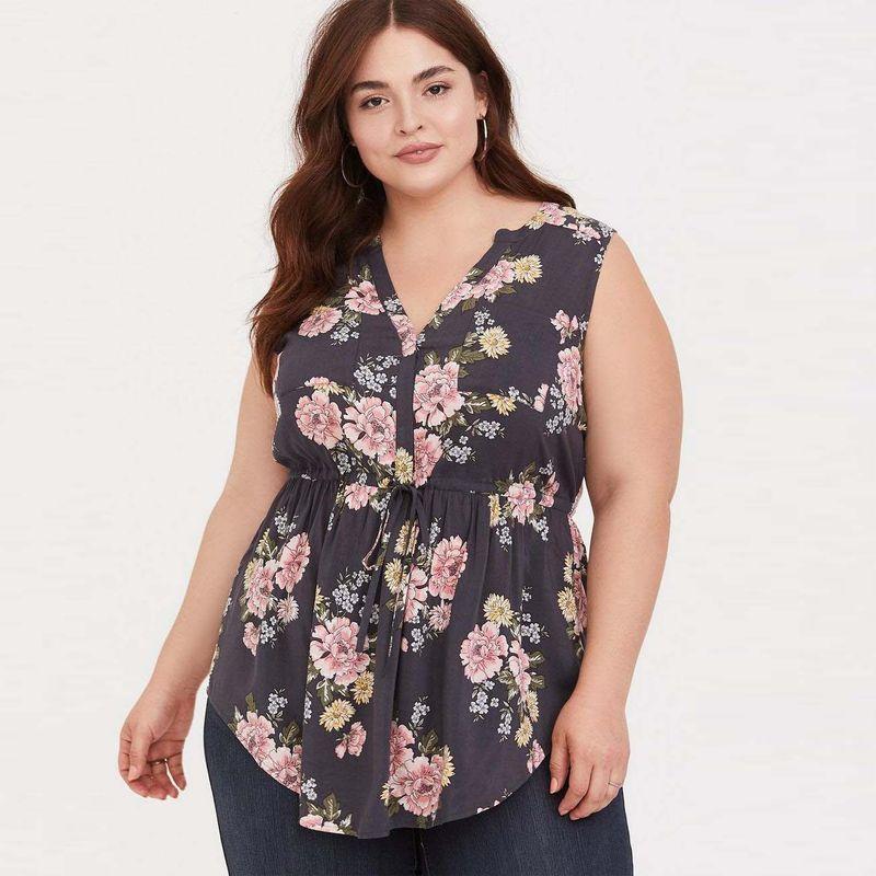 

Plus Size Women s Clothing New Summer New V-neck Waist-Controlled Lace-up Sleeveless Shirt Tops Bottoming Vest Export Export Grey 2