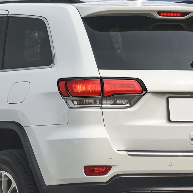 Car Tail Light Cover Decorative Stickers For Jeep Grand Cherokee 2014-2020 Car Exterior Accessories, ABS Plastic