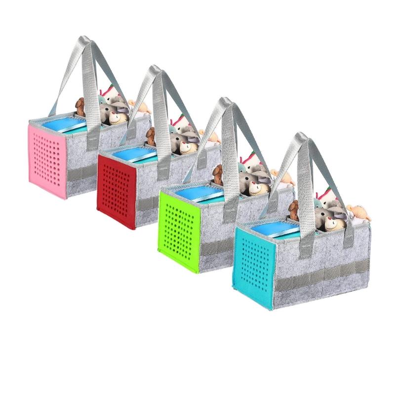 Foldable Carrying Box For Tonies Toniebox Starter Set Dust-proof Outdoor Travel Felt Cloth Case Storage Bag Speaker