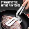 Stainless Steel Steak Clamp BBQ Clamps Spatula Anti-Scald Food Shovel Tongs Draining BBQ Food Barbecue Buffet Restaurant Tools