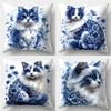 Modern Cat Print pillowcaseSuitable for Sofa Car Bedroom Decorative Cushion Cover Pillow Cover