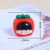 3D Cute Fruit Girl Resin Doll for DIY Jewelry and Crafts