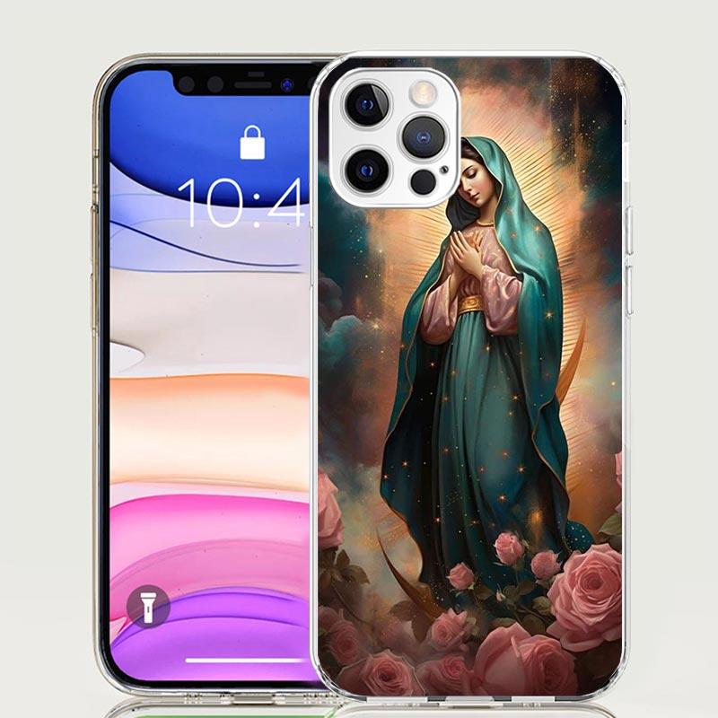 Jungfrau von Guadalupe Jungfrau Maria Handyhülle für Apple iPhone 17 Air 16 15 Plus 14 + 13 Mini 12 11 Pro Max 7 8 SE 16Max Weiche Hülle
