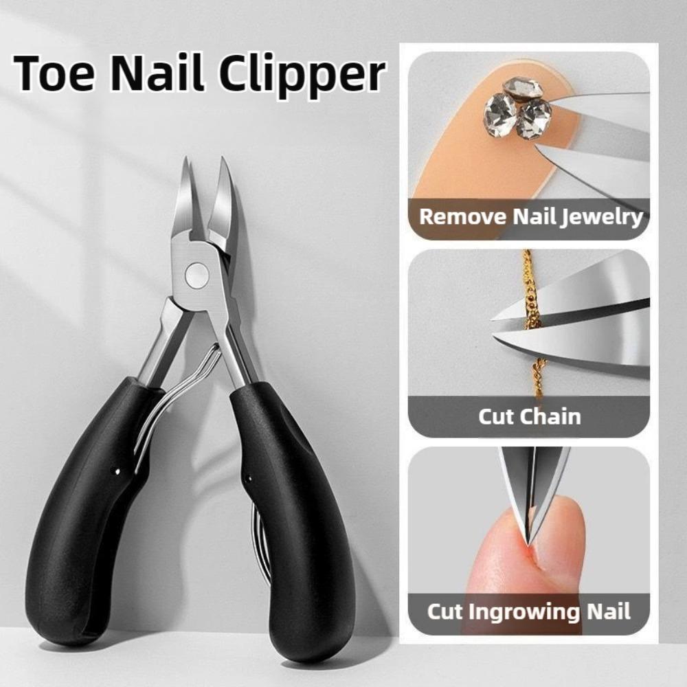 Culticle Professional Nail Clippers for Thick Nails and Ingrown Toenails Sharp Curved Blade for Men and Women