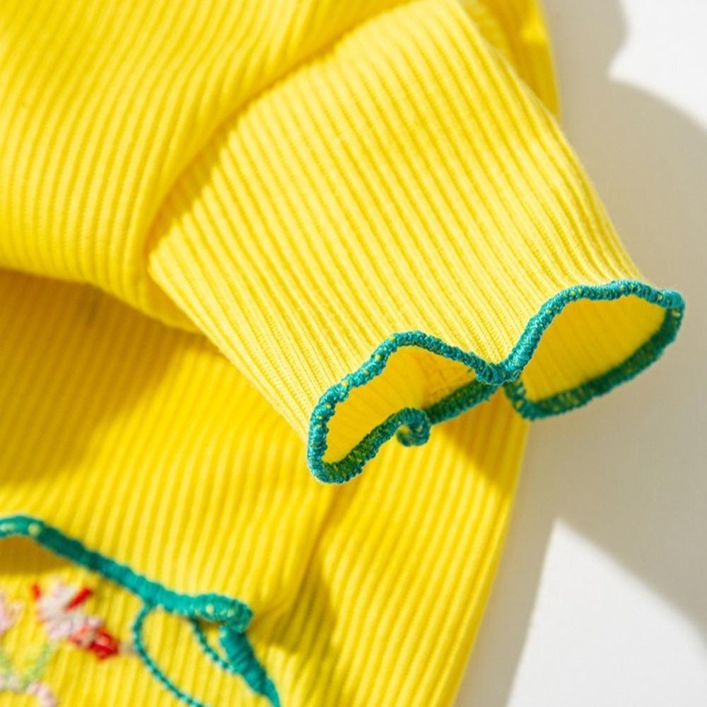 Breathable Dog Shirt Letter Embroidery Dog Base Coat Casual Wear Dog Sweatshirt Spring Summer