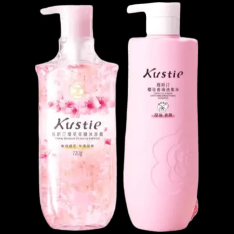 Kustie Cherry Blossom Bath & Hair Care Set