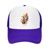 Whimsical Thanksgiving Bird Feather Mesh Baseball Cap Casual Hat Outdoor  For Womens Unisex FeUnisex