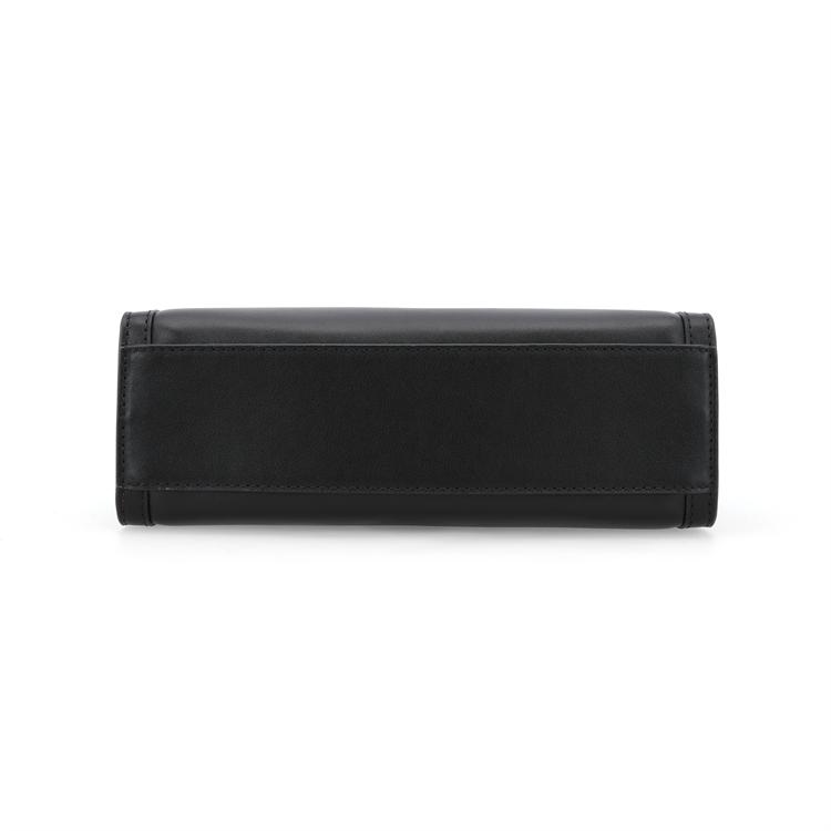 Michael Kors Gabby Gold Logo Classic Monogram Zip Closure Shoulder Bag Women Handbags Black 35S3G5GS5O-001