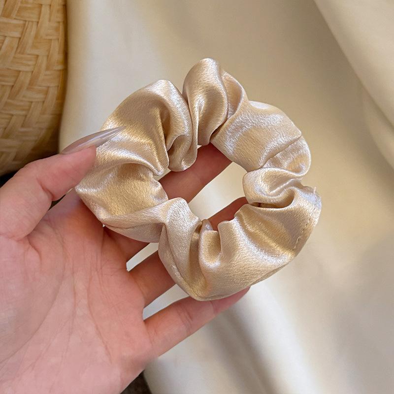 

High-end Vintage Large Braided Hairband for Simple Updo with Round Hairpin Elastic Hair Tie for Schoolgirls with Elastic Hair Band шампанського