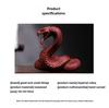 Decorazione Cobra Imperatore in Palissandro Naturale, Serpente Zodiacale, Intaglio in Legno, Pezzo di Ornamento a Mano, Piccolo Ornamento dalla Personalità Creativa