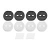 4Pcs Black Car Door Lock Protectors,Door Lock Protection Pads,Buffer Door Lock Buckle Rubber Sleeves,Car Silent Shock Absorbers
