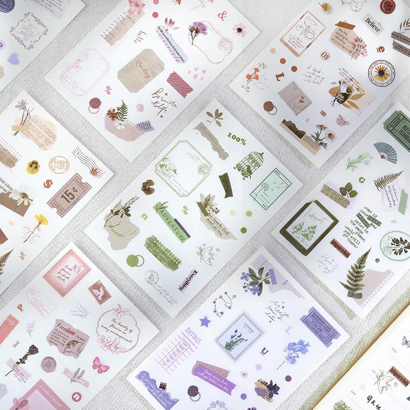 Letter Lover Heat Transfer Stickers: Gentle Time Series Planner DIY Gifts & Decorative Art