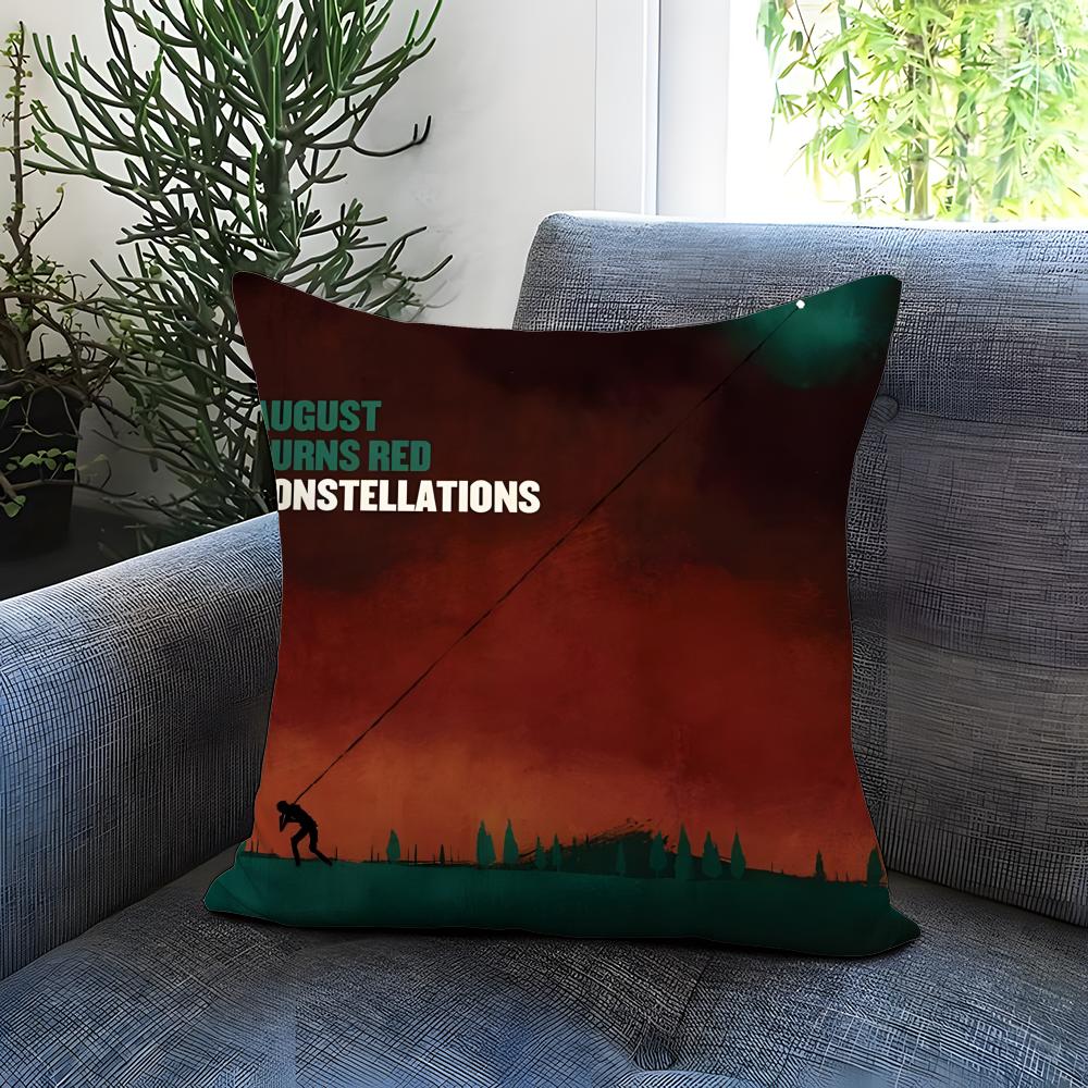 Trendy Aaugust Burns Reded Cushion Cover Comfortable Reversible Pillow Cover Ideal for Car Sofa Bedroom Beyond