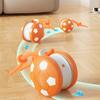 Smart Interactive Dog Toys Football Rolling Ball With Motion Activated Automatic Moving Dog Toy Balls Puppy Chew Toys Knot Rope
