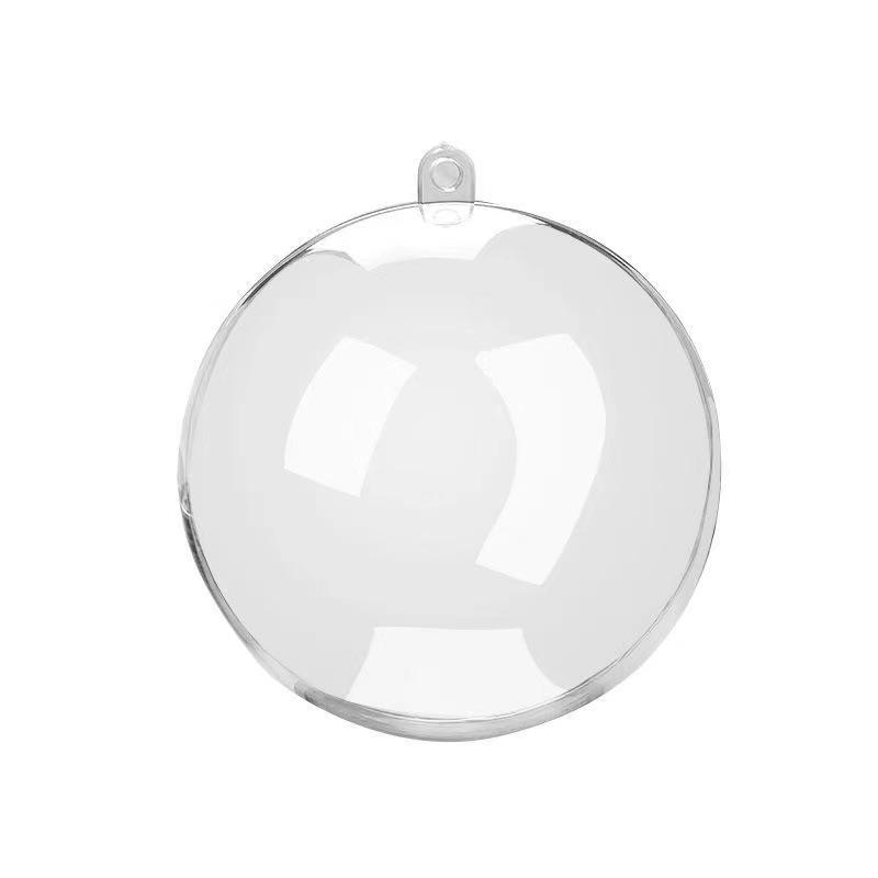 High Transparency Plastic Christmas Hanging Balls, 6-16 cm - Decorative Hollow Ornaments