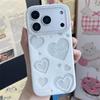 Korean Ins Trendy Niche Personalized Love Heart Phone Case For iPhone17 Air 16 Pro Max 15 14 12 13 11 Pro Plus Transparent Cover