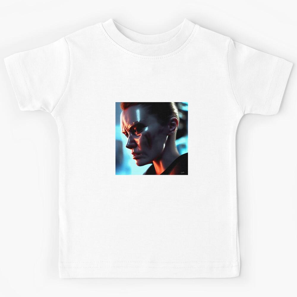 TERMINATION GIRL #002 (FRAMED) Kids T-Shirt 130