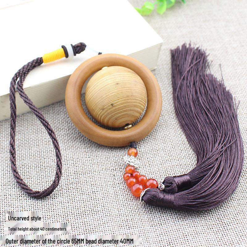 

Подвеска-бусина из состаренного кипариса с утеса - 40 мм Деревянное украшение для зеркала заднего вида