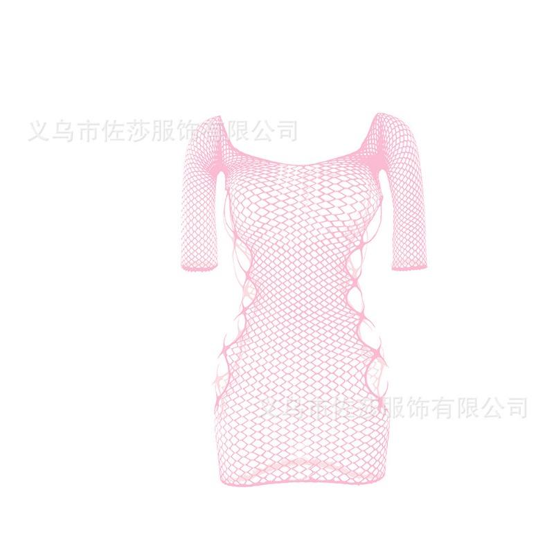 Sex underwear jacquard suspenders sexy mesh clothes net skirt net socks hollow transparent