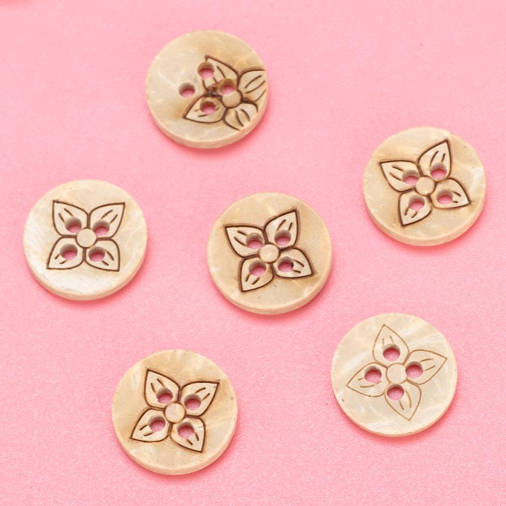 13mm 100pcs bag 4-Holes Round Buttons Sew Tools Accessories    Crafts   Wooden Button(226 13mm&nbsp;)