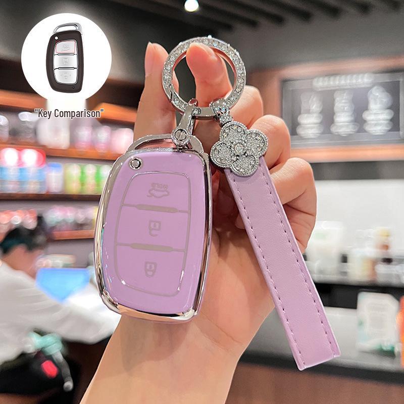 Modern Ix35, Elantra, Santa Fe, and Sonata Key Cover with Buckle
