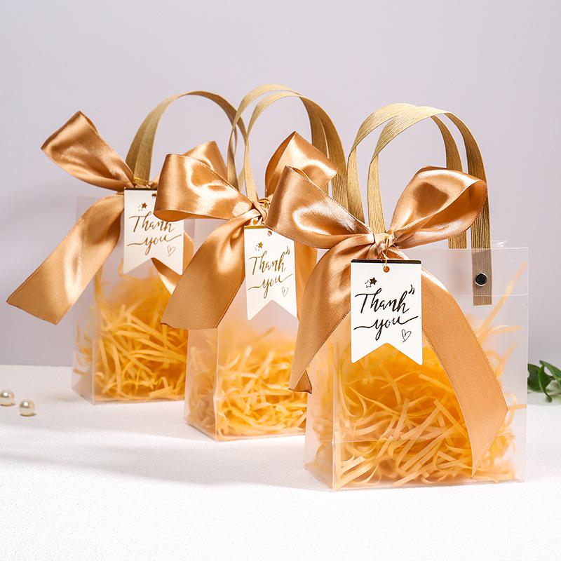 High-End Transparent PVC Gift Bags for Birthdays & School Events