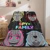 SpyxFamily Charming 2D Cartoon Flannel Blanket, Printed Pattern for Bed, Cozy Sofa Travel Nap Blanket_LIAN