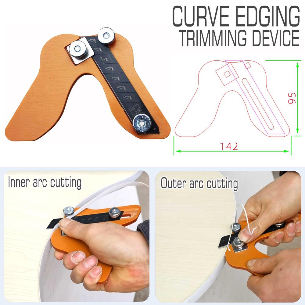 Manual Edge Banding Trimmer Veneer Edge Cutter Tool Woodworking Chamfer Plane Wood Chamfering Fillet Scraper Board Deburring
