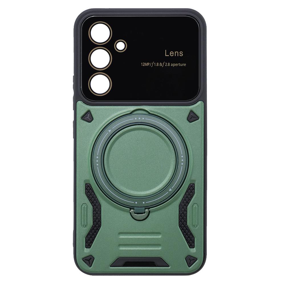 Armored case for Samsung Galaxy A54 5G, CamShield MagSafe, green