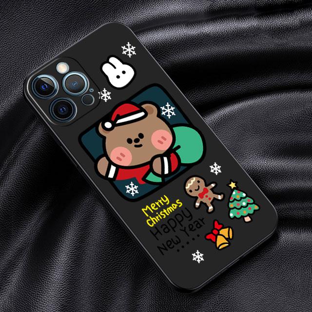 Case For Apple iPhone 14 13 11 12 Pro 7 XR X XS Max 8 Plus 6 6S SE 2022 13Pro Black Soft Phone Funda New Year