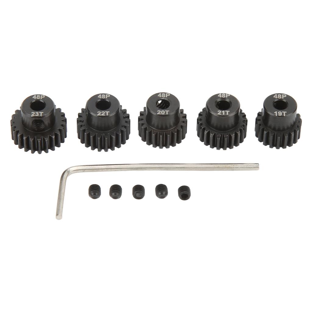 48DP 3.175mm RC Car Motor Gear 19T 20T 21T 22T 23T Pinion Gear Set for 1 10 RC Remote Control Car