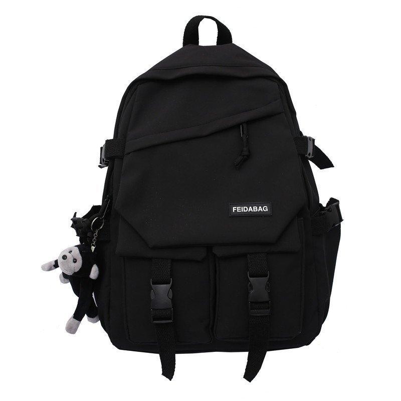 Korean Version of New Large Capacity Student Backpack, Trendy and Cool Campus Backpack, Simple and Casual Travel Backpack