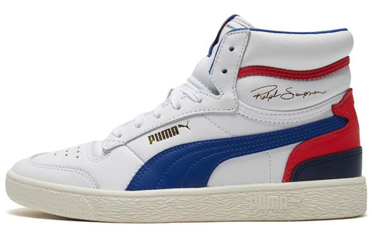 PUMA Ralph Sampson Mid Og White Blue Red 370847-02 42