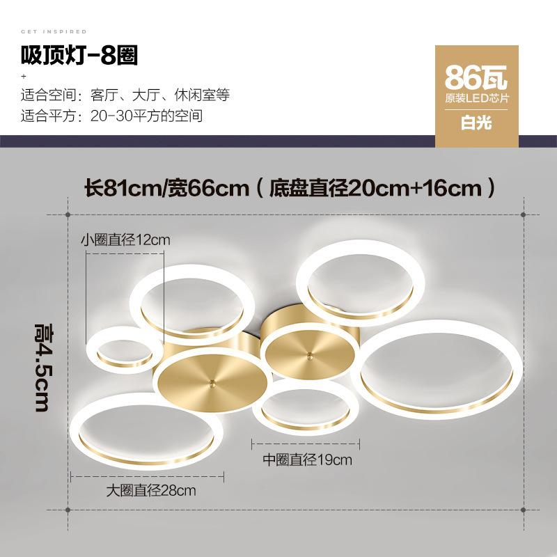 Modern LED Ceiling Chandelier For Living Dining Room Bedroom Aluminum Ceiling Lamp Indoor Home Decor Lighting Fixture Lustre