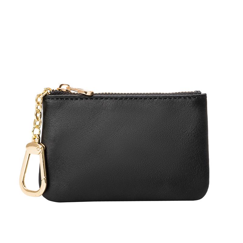 2025 New Women's Genuine Leather Mini Coin Purse - European & American Style, Short & Super Thin Wallet