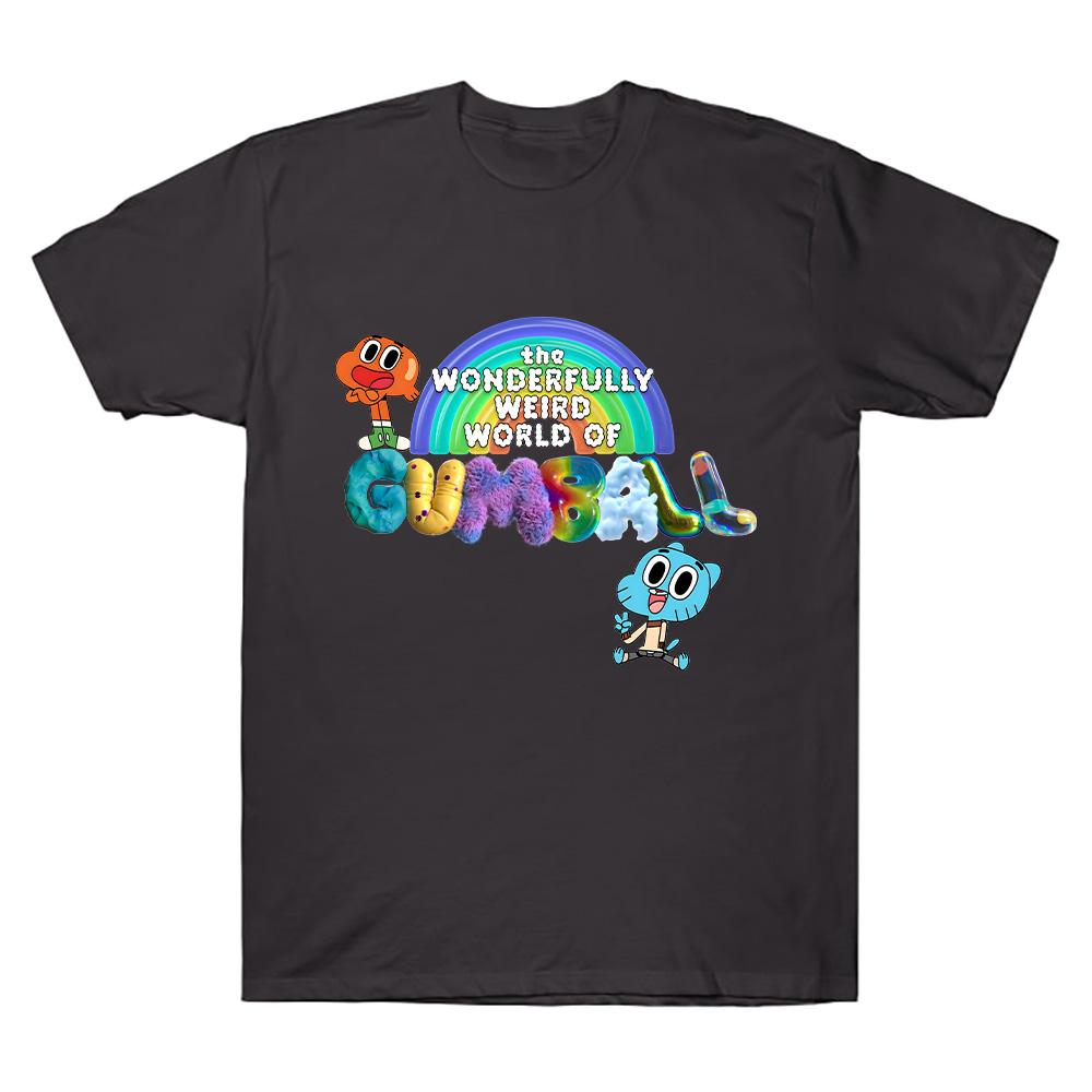 The Wonderfully Weird World of Gumball T Shirts New Trends World of Gumball Men Women Tees Summer Cotton Breathable T-shirts Y2K