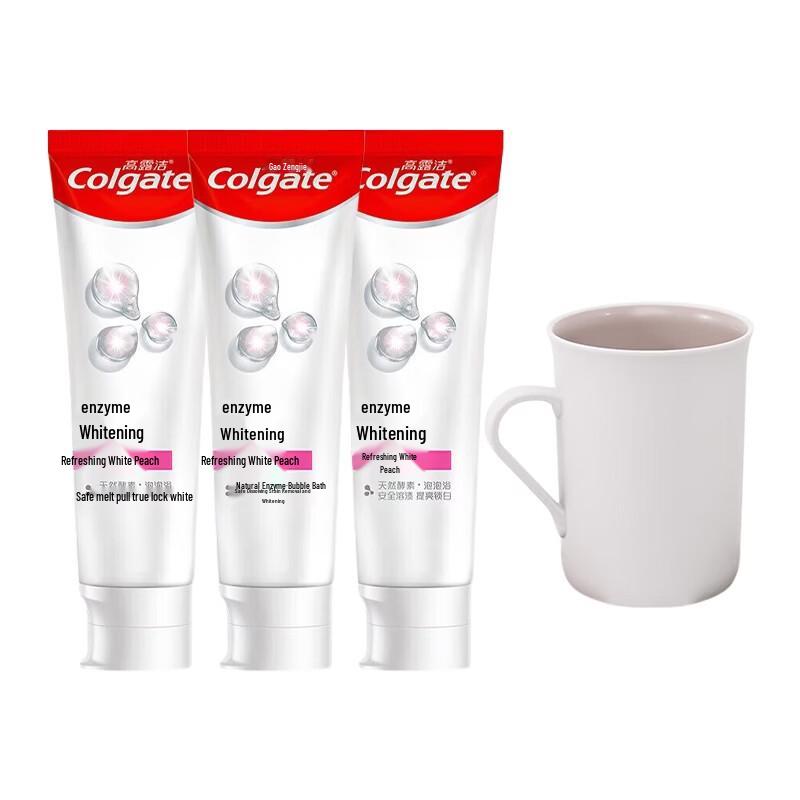 Набор отбеливающей зубной пасты Colgate со вкусом белого персика