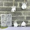 Nonstick Easy Cleaning Mold Christmas Themed Silicone Texture Perfect for Crafting Figurines Decorations and Gift Making