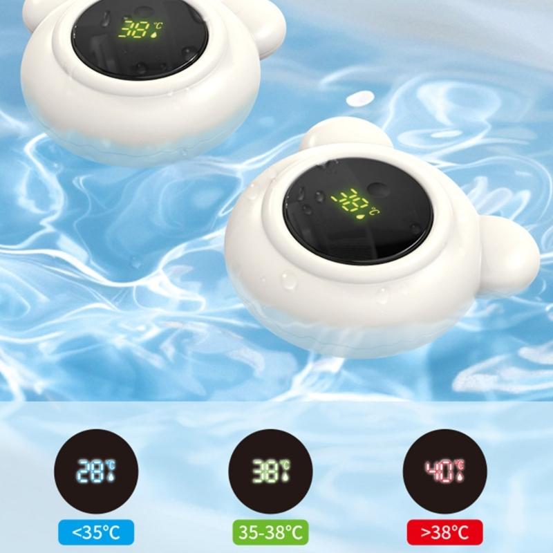 Convenient Water Temperature Monitor For Infant Bathing High Precise ABS LCD Display Auto Shut off Bath Thermometers
