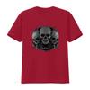 Gothic Skulls Biker Motorcycle Motorbike Unisexs Cotton T Shirt Top vintage Washed streetwear Soft Breathable fashion Casual