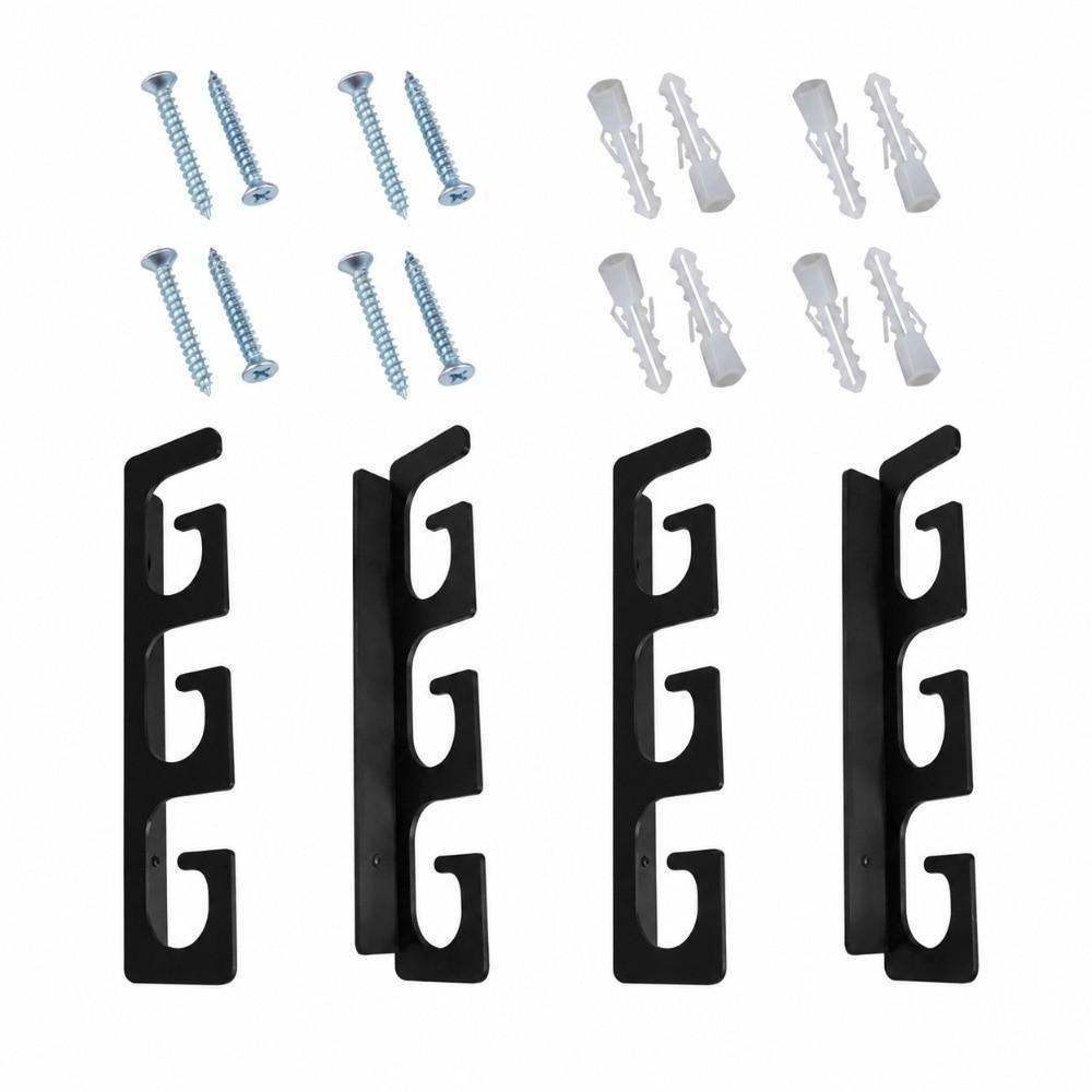 4Pcs Horizontal Overhead Hanger Fishing Rod Holder Fishing Rod Stand for Home Tackle Tools