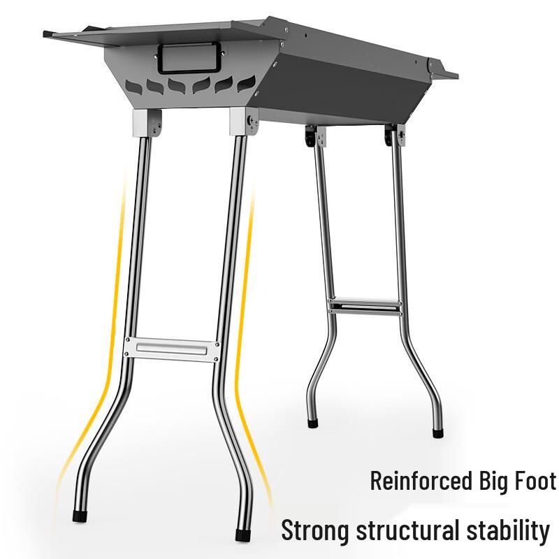 Iron Curtain Cloud Large Outdoor Folding Portable BBQ Grill