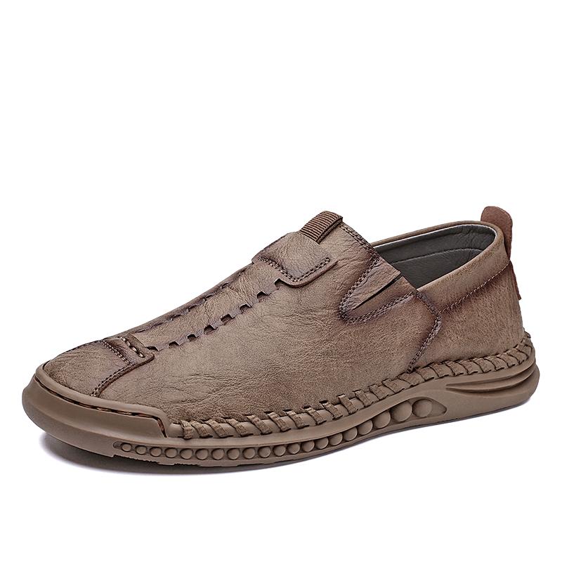 Handmade Casual Leather Shoes Men Loafers Moccasins Man Flats Shoes