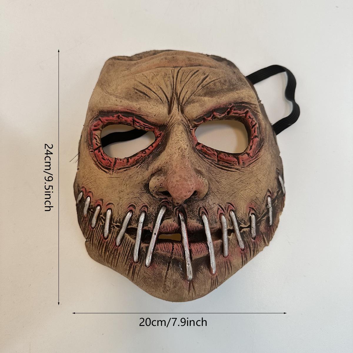 

Big Mouth Nail Horror Latex Mask, Simulation Headgear Roleplaying Props, Essential For Halloween Party Haunted House Escape Room коричневый