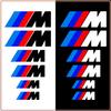 6 Stuks/Set Sportauto Remklauw 3D Stickers Wielnaaf Decoratie Accessoires of Bmw M3 M4 M5 M6 F20 F30 G20 F31 F34 F10 G30 F11 X3 F25 X4 I3 1 3 5 Serie