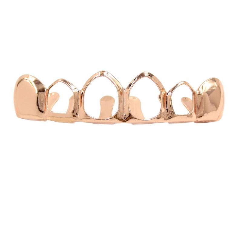 Hollow Top Bottom Grillz Hip Hop Cosplay kostium raper akcesoria dekoracja zębów nadaje się do