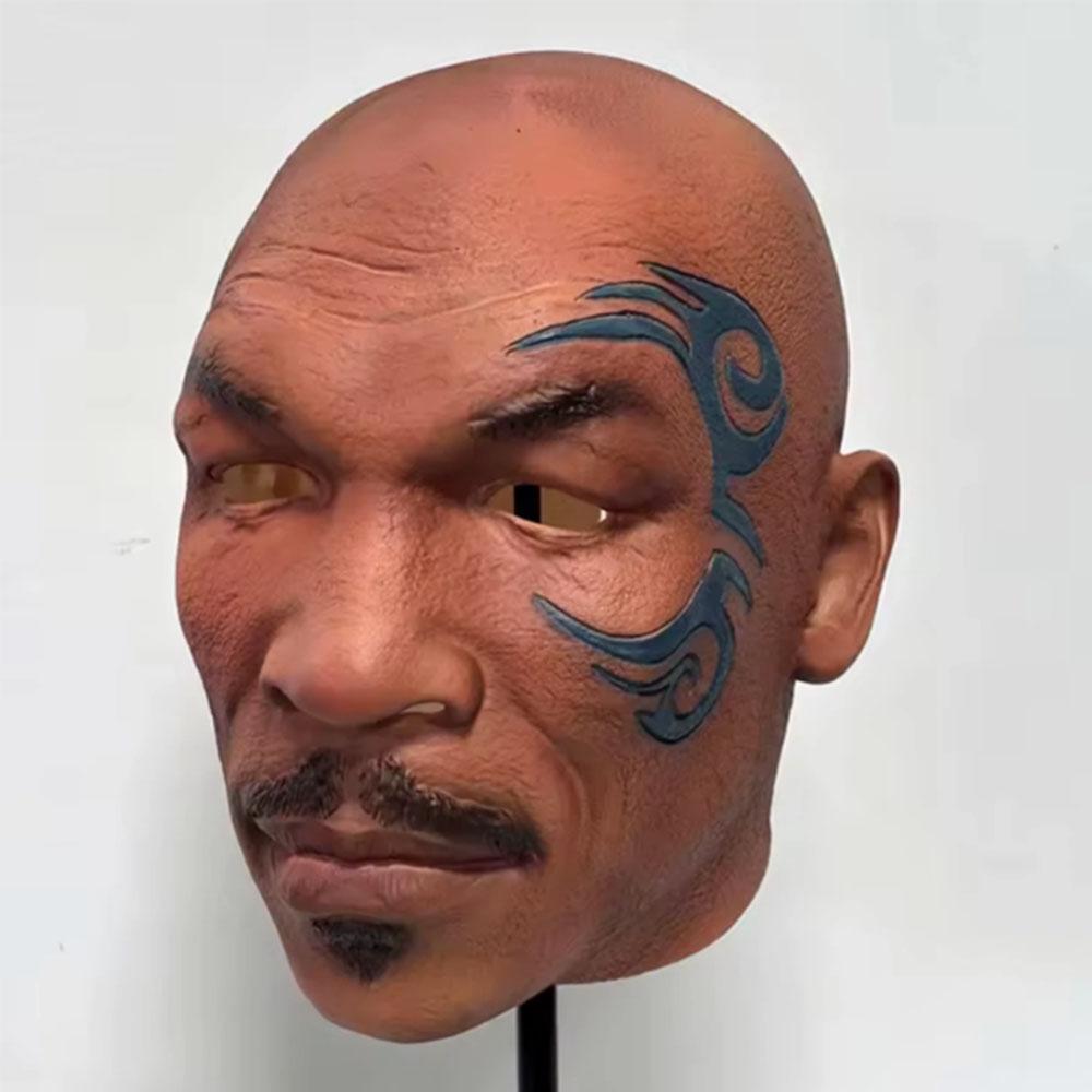Mike Tyson Full Head Latex Mask For Cosplay Dress Up and Hallowen