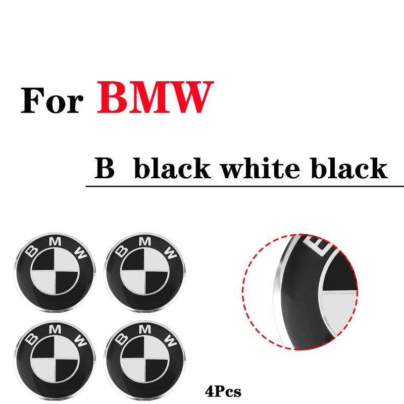 4PCS Car Styling Wheel Center Hub Caps Rim Cover Badge Emblem Sticker For BMW E46 E60 E90 E39 E87 E36 E92 E70 E91 X3 X5 X1 X2 ikol8